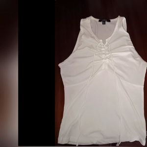 White lace tank top